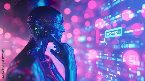 The Futuristic AI Robot photo