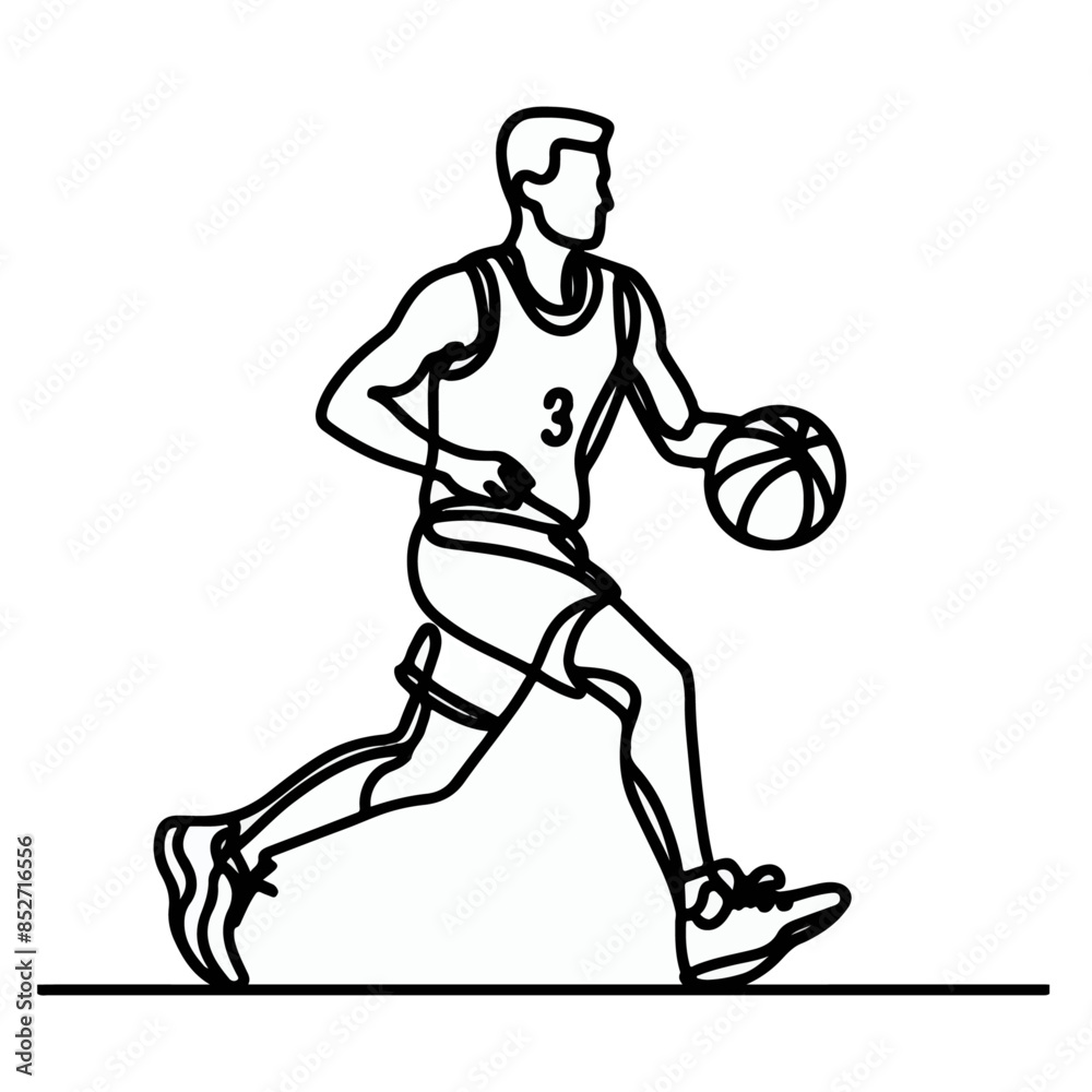 basketball player Continuous line drawing, people playing basket line art, basketball line art basketball player Continuous line drawing, people playing basket line art, basketball line art