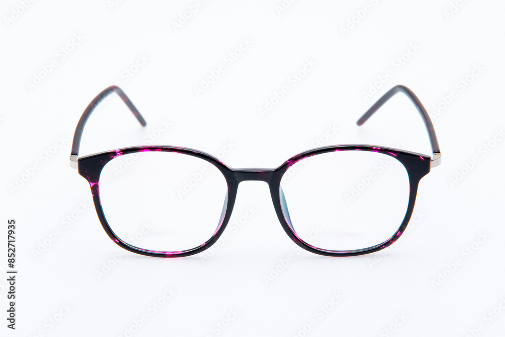 Fashion sunglasses black frames on white background. Fashion sunglasses black frames on white background.