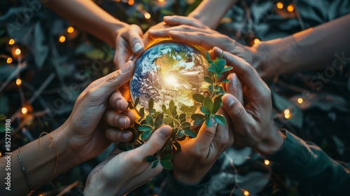 Magical Crystal Ball in Hands Symbolizing Social Enterprise and Community Empowerment