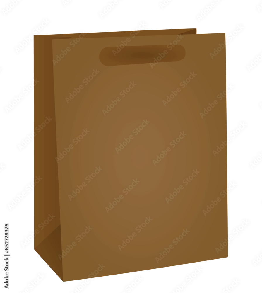 Brown paper bag. vector illustration Brown paper bag. vector illustration