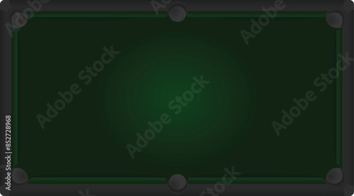 Billiard table top view. vector