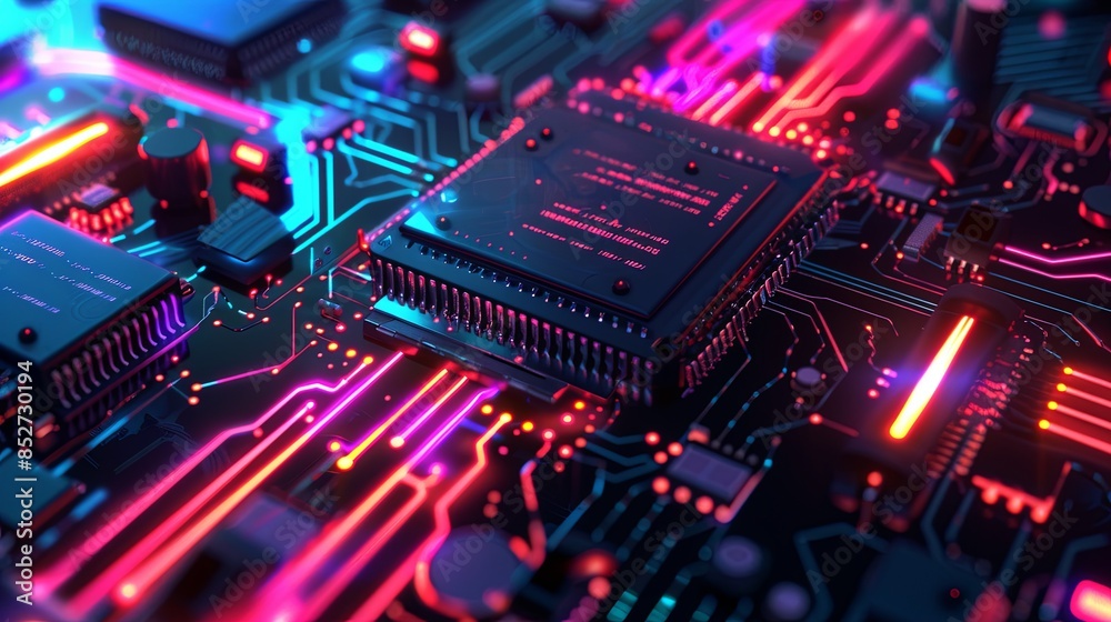 an abstract hardware board an abstract hardware board