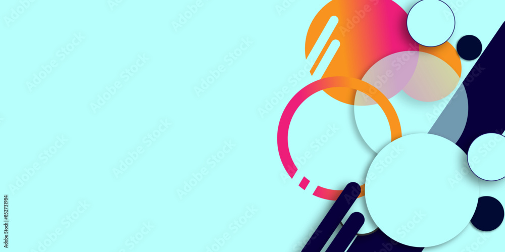 Obraz premium Vector abstract graphic design banner pattern background template. Abstract colorful polygon banner design template