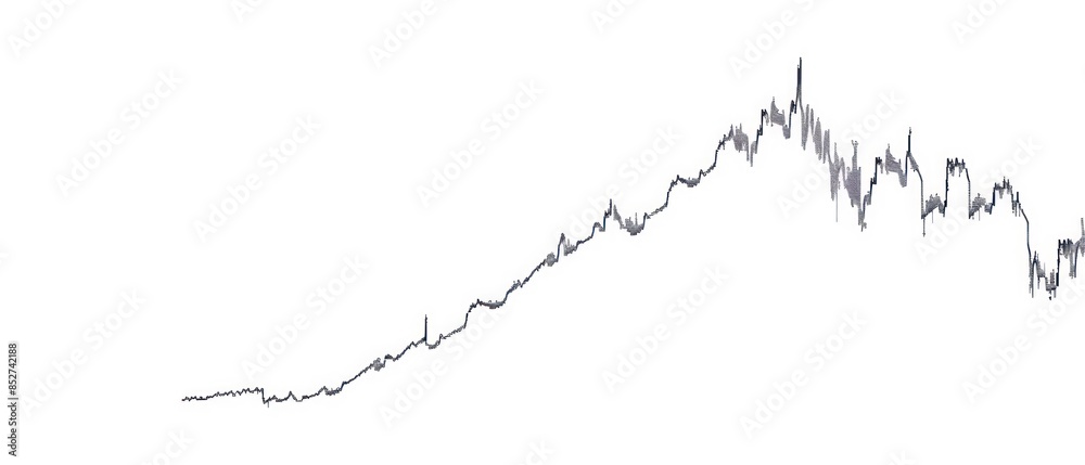 Business graph and chart on paper, illustrating market data and investment trends Business graph and chart on paper, illustrating market data and investment trends