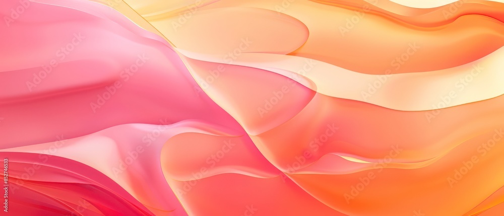 Obraz premium Soft pink fabric with subtle wave curves and textures, perfect for creating an elegant illustration