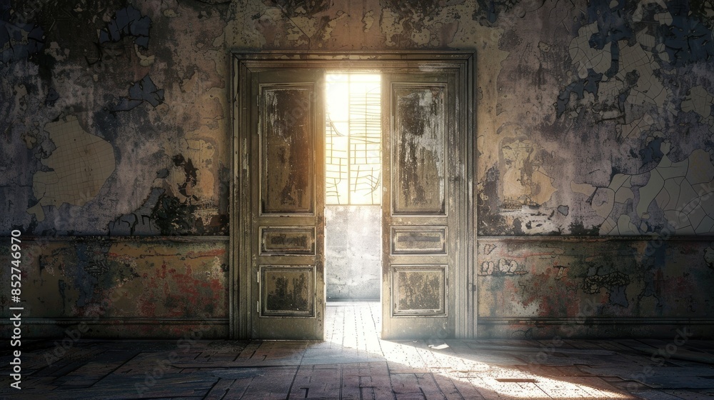 Obraz premium Background of Open Doors