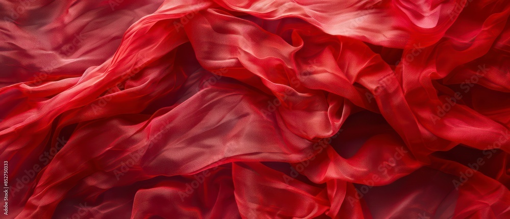 Crumpled silk red and pink textured fabric, resembling grunge patterns on satin material. Crumpled silk red and pink textured fabric, resembling grunge patterns on satin material.