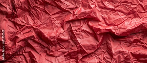 Wallpaper Mural Crumpled silk red and pink textured fabric, resembling grunge patterns on satin material. Torontodigital.ca