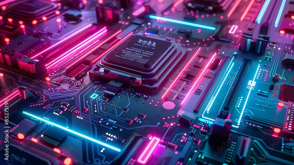an abstract hardware board an abstract hardware board