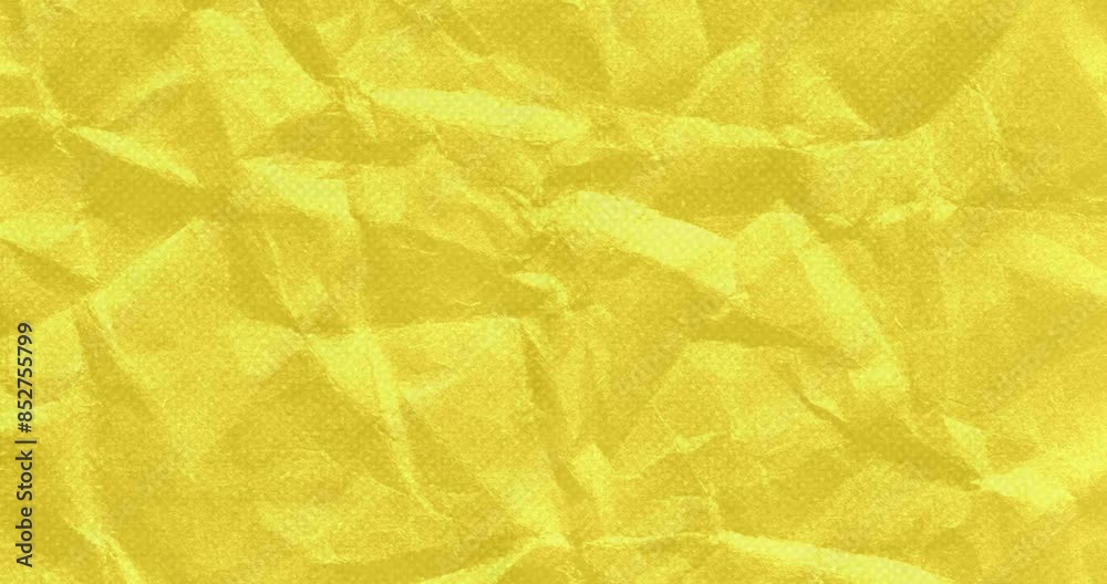 light yellow crumpled wrinkled sheet of paper. Stop motion animated paper texture background. Crumpled White Paper 4k. background texture. Seamless looping. light yellow crumpled wrinkled sheet of paper. Stop motion animated paper texture background. Crumpled White Paper 4k. background texture. Seamless looping.