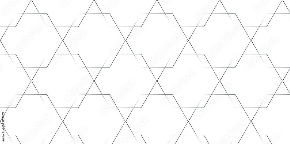 Fototapeta premium seamless pattern with hexagons. Abstract background with lines. Modern simple style hexagonal graphic concept. Background with hexagons.