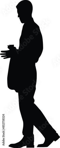 Official man in different mood or pose 