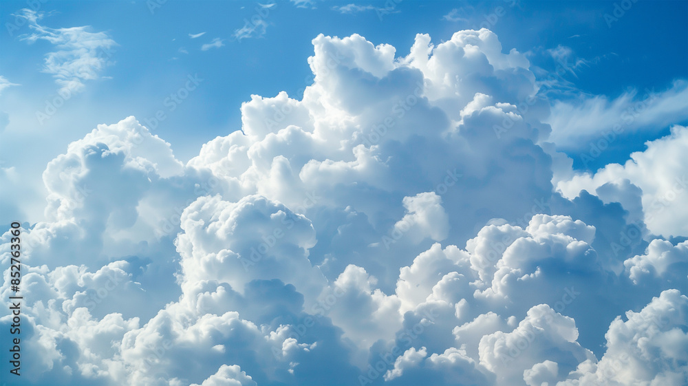 美しい白い雲と青空 美しい白い雲と青空