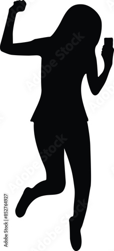 Executive official woman in different mood or pose  