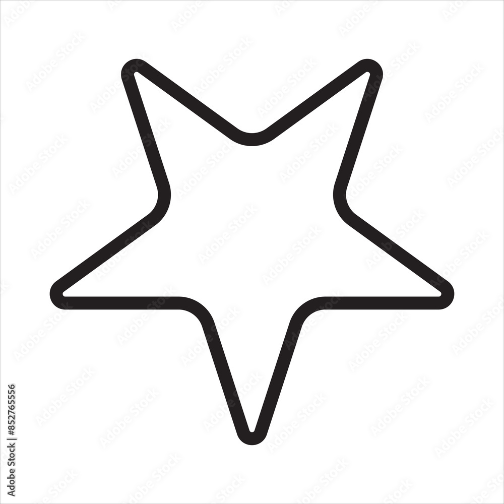 star cartoon line art. vector illustration. isolated on white background. star cartoon line art. vector illustration. isolated on white background.