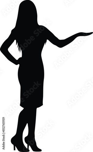 Executive official woman in different mood or pose  