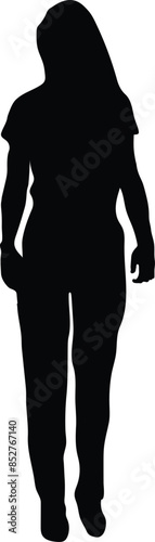 Official, Business or executive woman silhouette on different mood. 