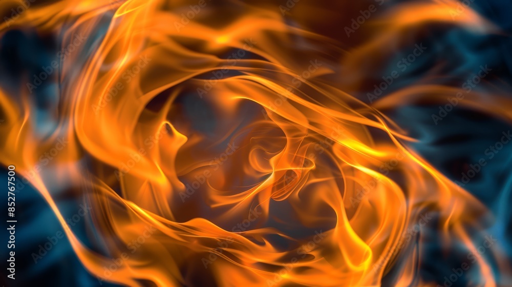 A close up of a fire and flames on the surface, AI A close up of a fire and flames on the surface, AI