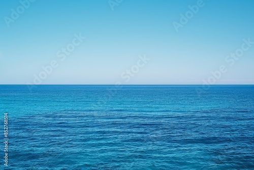 Wallpaper Mural Tranquil mediterranean seascape  clear blue ocean water and sky in high quality image Torontodigital.ca
