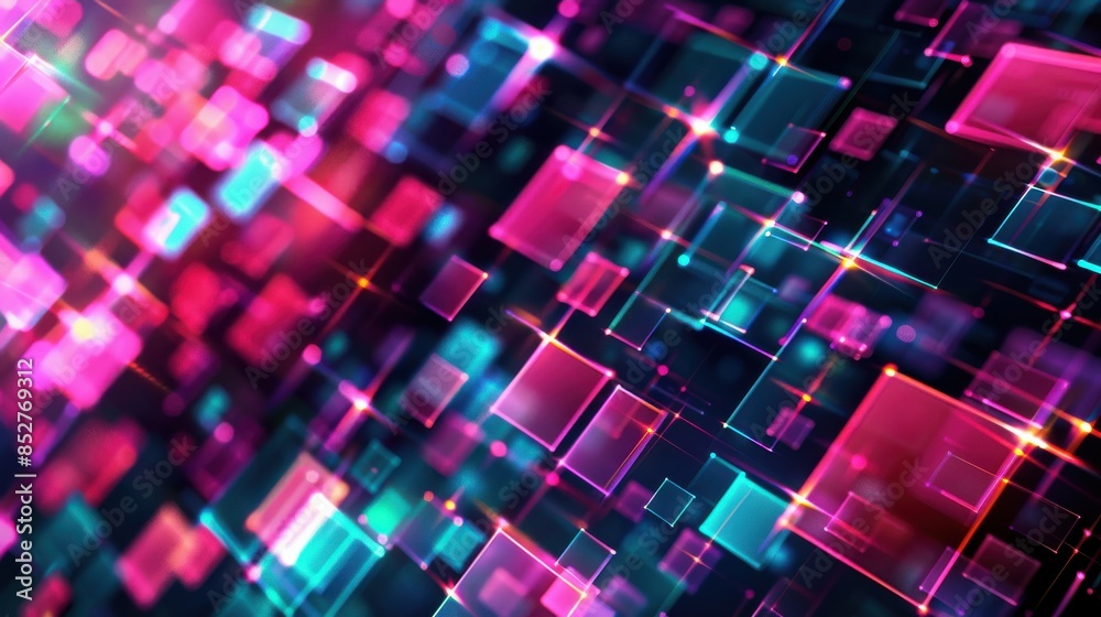 A colorful background with many squares of different colors. The squares are arranged in a way that creates a sense of movement and energy. Scene is vibrant and dynamic A colorful background with many squares of different colors. The squares are arranged in a way that creates a sense of movement and energy. Scene is vibrant and dynamic