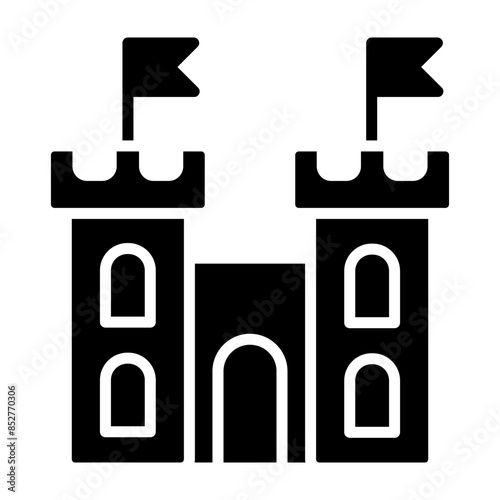 Fortress Glyph Icon