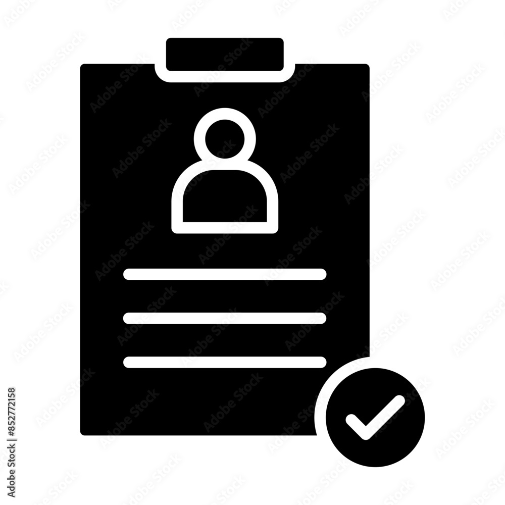 Registration Vector Glyph Icon Registration Vector Glyph Icon