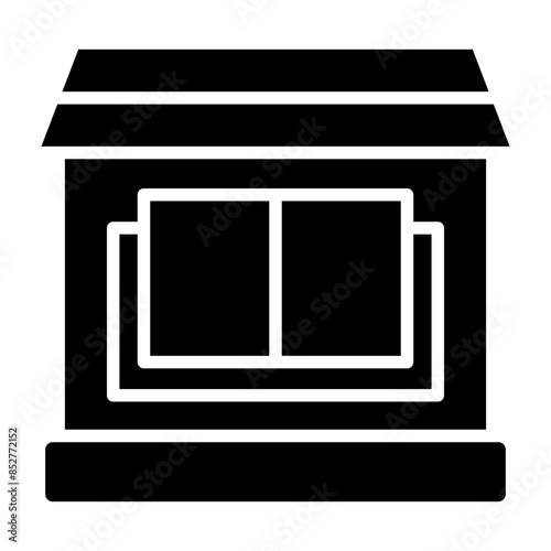 Library Vector Glyph Icon