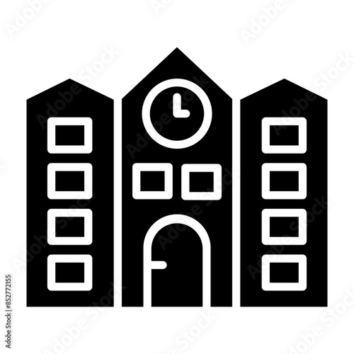 Campus Vector Glyph Icon