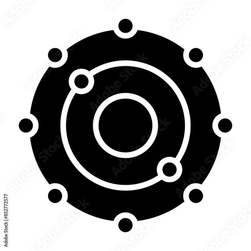 Antioxidant Vector Glyph Icon Design