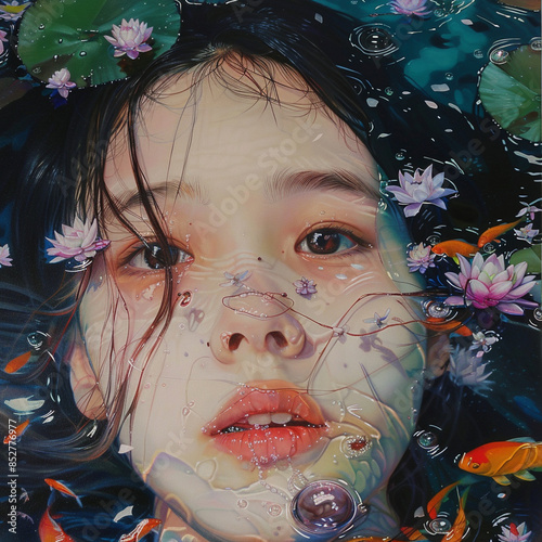 portrait of a girl, Generative AI