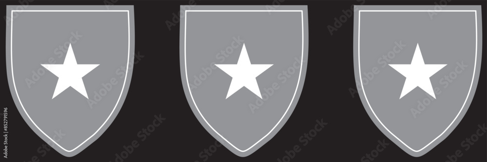 Police badge icon. Vector illustration Police badge icon. Vector illustration