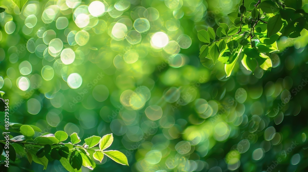 Background of green bokeh interpreted Background of green bokeh interpreted