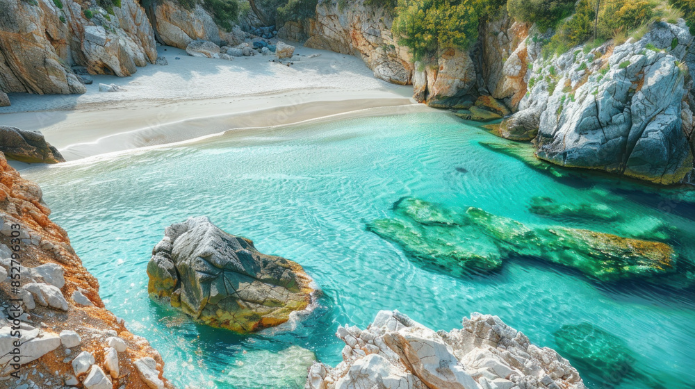 Naklejka premium Idyllic Greek Island Escape