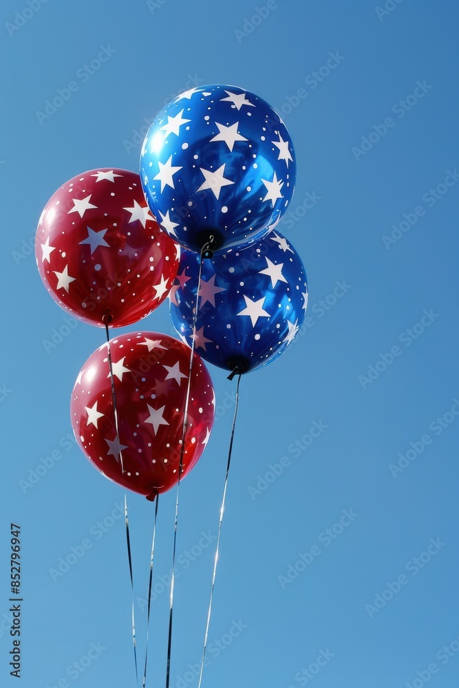 helium balloons with american flag colors helium balloons with american flag colors