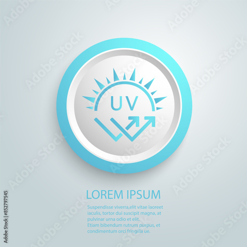 Ultraviolet Rays Silhouette Black Icon. SPF Sun Ray Resistant Sunblock. Sun UV Arrow Protect Radiation Glyph Pictogram. Sunblock Protection Defense Skin Care Icon. Isolated Vector