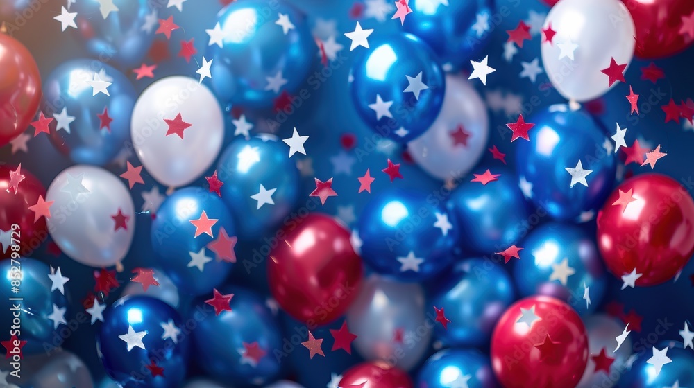 helium balloons with american flag colors helium balloons with american flag colors