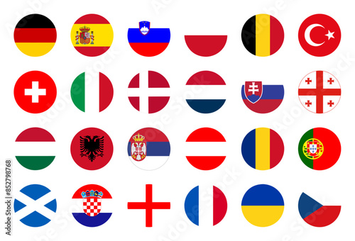 European Football Championship group stage participating teams. EURO 2024
