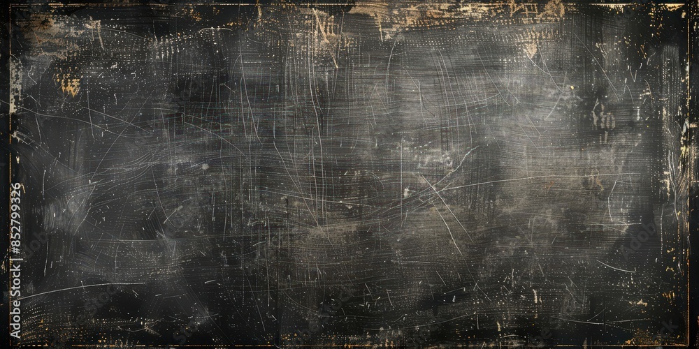 Obraz premium Vintage Scratched Texture with Golden Frame
