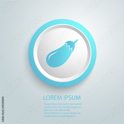 Eggplant icon glyph cool cute icon pack app design icon