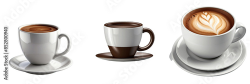 coffe cup isolated on transparent background