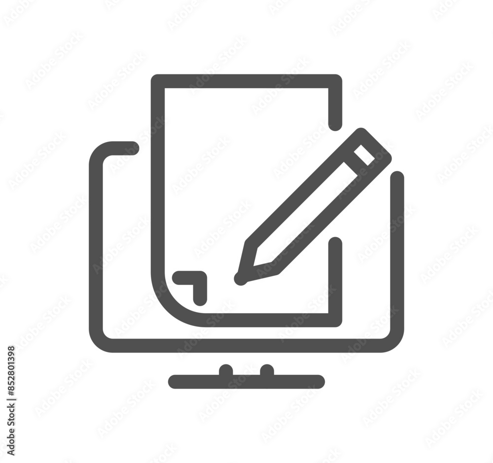 Ai chat bot related icon outline and linear vector.
Ai chat bot related icon outline and linear vector.