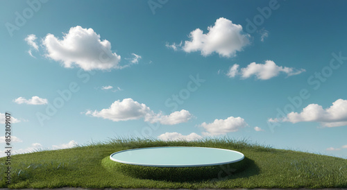 field and blue sky