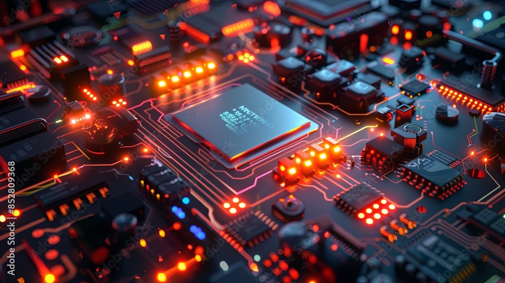 an abstract hardware board an abstract hardware board