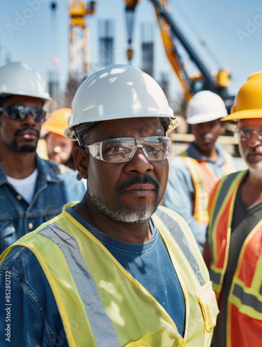 Construction Crew at Worksite During Daytime