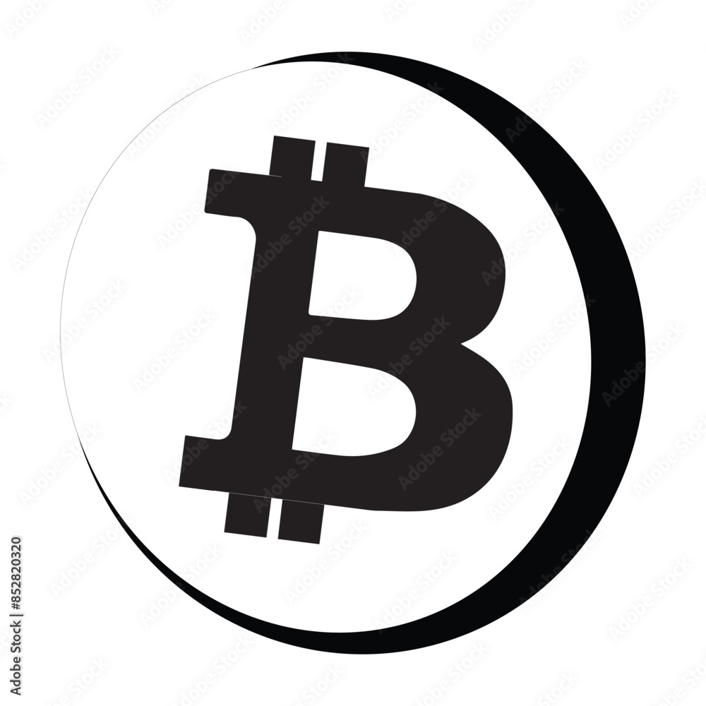 Bitcoin icon. Flat design vector bitcoin icons, signs of modern cryptocurrancy icon in flat style. Golden gray bitcoin illustration. Bitcoin icon. Flat design vector bitcoin icons, signs of modern cryptocurrancy icon in flat style. Golden gray bitcoin illustration.