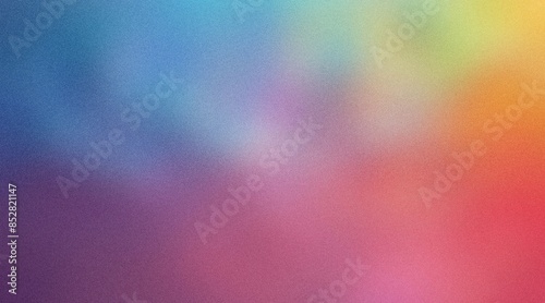 Light grainy background pink blue yellow green retro summer noise texture pastel abstract gradient wide banner header backdrop