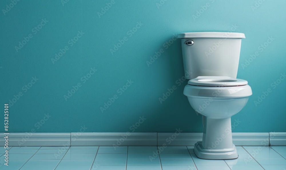 Modern bathroom with a blank toilet roll holder Modern bathroom with a blank toilet roll holder