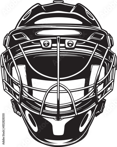  ice hockey helmet silhouette