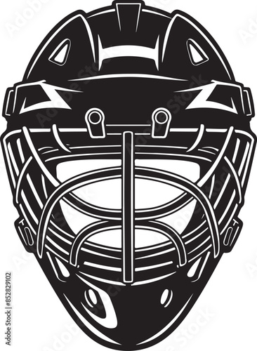 ice hockey helmet silhouette